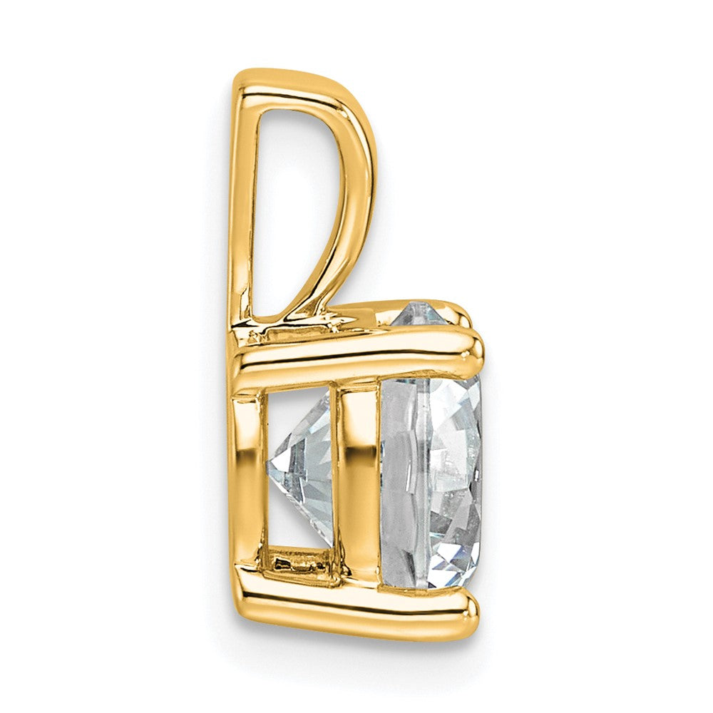 14k 2 1/2 ct Lab Grown Diamond VS/SI+ G+ Round Complete 4 Prong Pendant