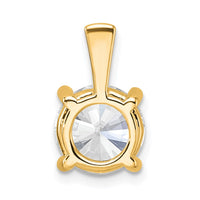 14k 2 1/2 ct Lab Grown Diamond VS/SI+ G+ Round Complete 4 Prong Pendant