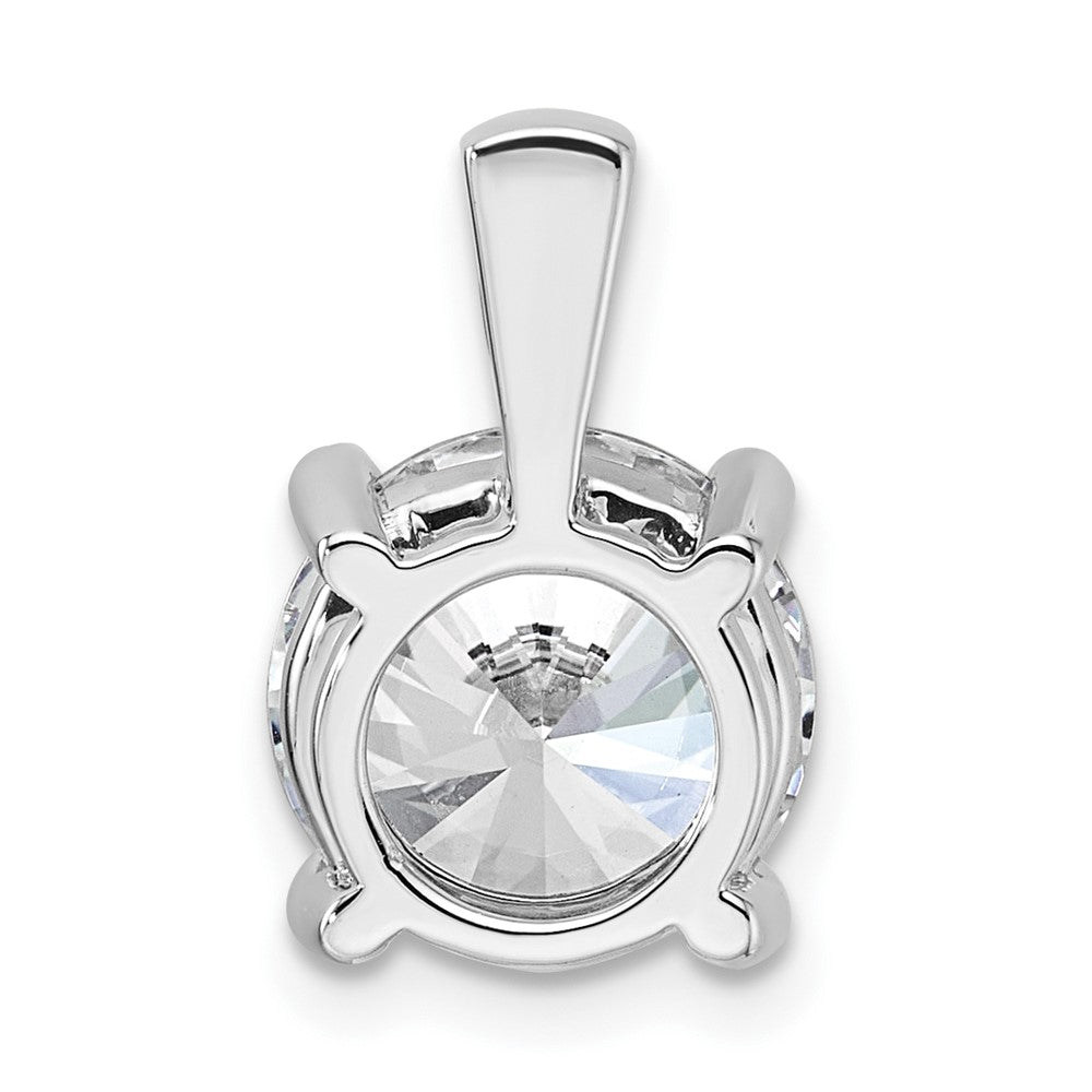 14kw 4 ct Cert Lab Grown Dia VS+ F+ Round Complete 4 Prong Pendant