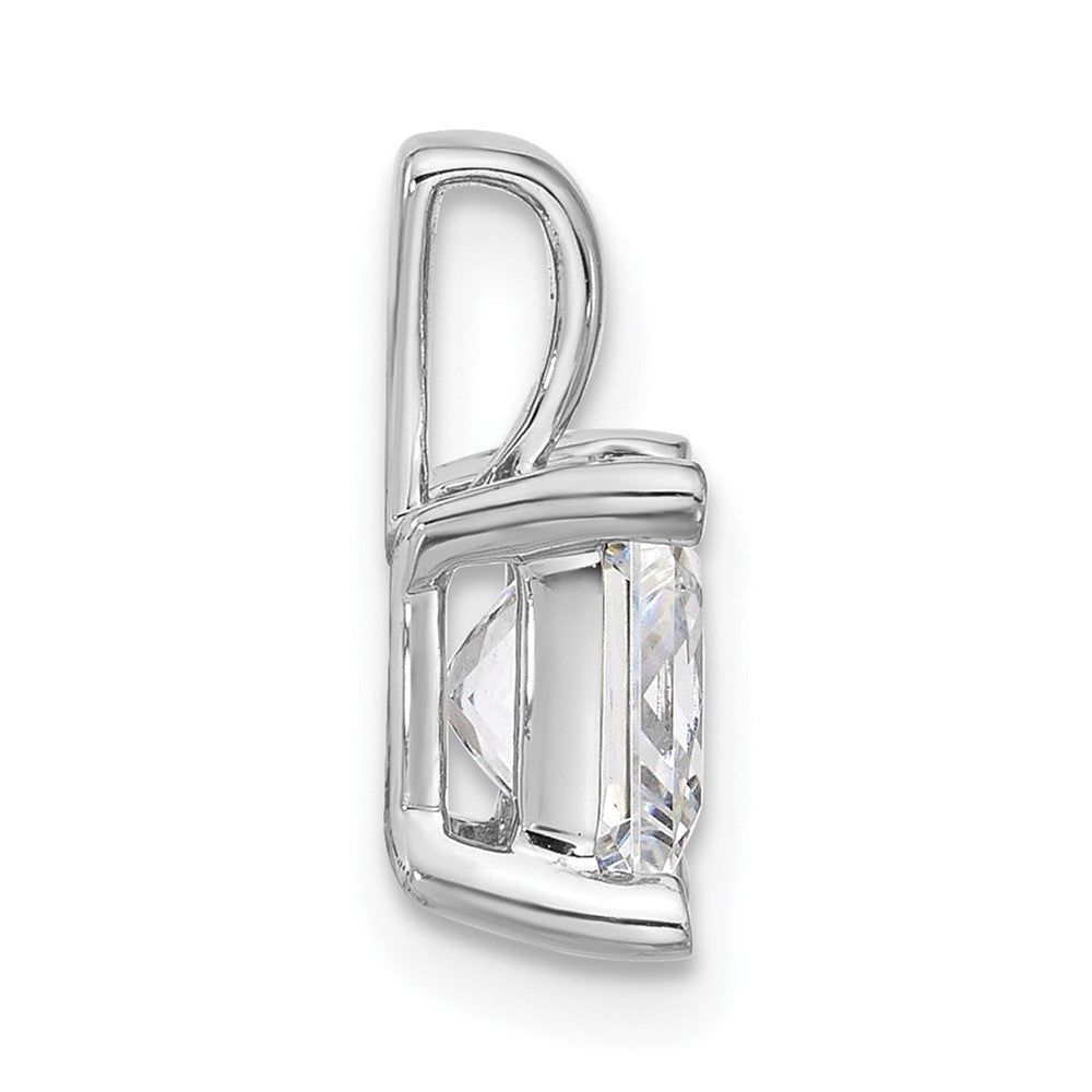 14kw 2 1/2 ct Cert Lab Grown Dia VS/SI+ G+ Princess Comp 4 Prong Pendant
