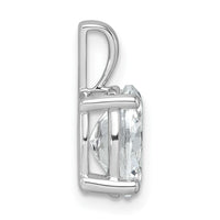 14kw 2 ct Cert Lab Grown Dia VS/SI+ G+ Oval Complete 4 Prong Pendant