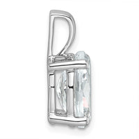 14kw 3 ct Cert Lab Grown Dia VS/SI+ G+ Oval Complete 4 Prong Pendant