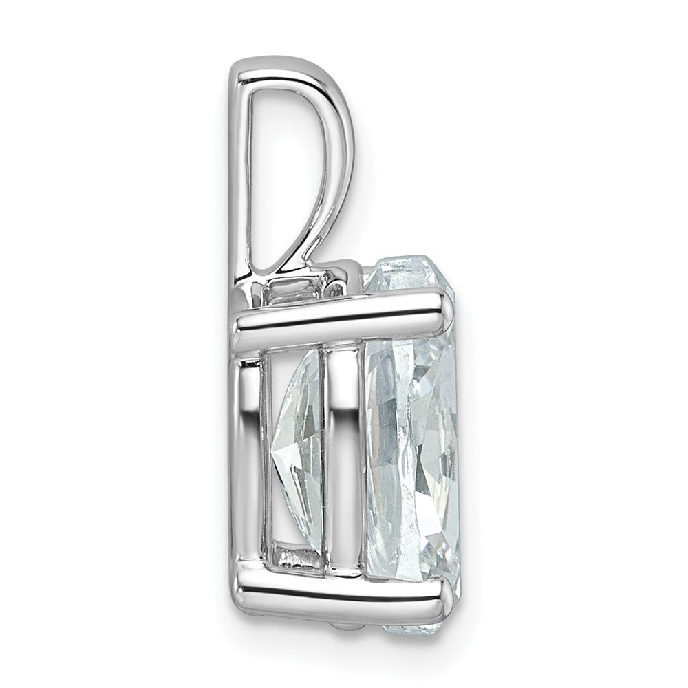 14kw 4 ct Cert Lab Grown Dia VS/SI+ G+ Oval Complete 4 Prong Pendant