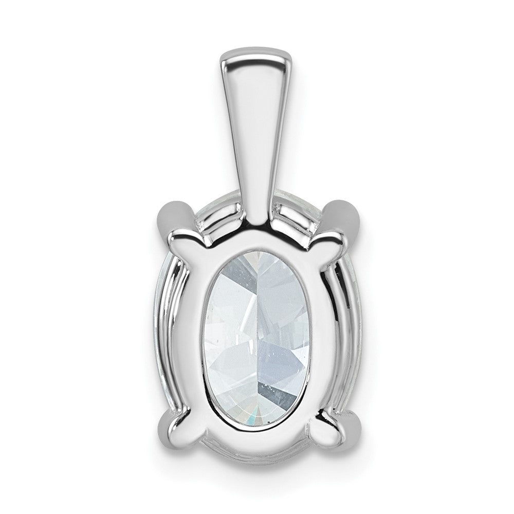 14kw 4 ct Cert Lab Grown Dia VS/SI+ G+ Oval Complete 4 Prong Pendant