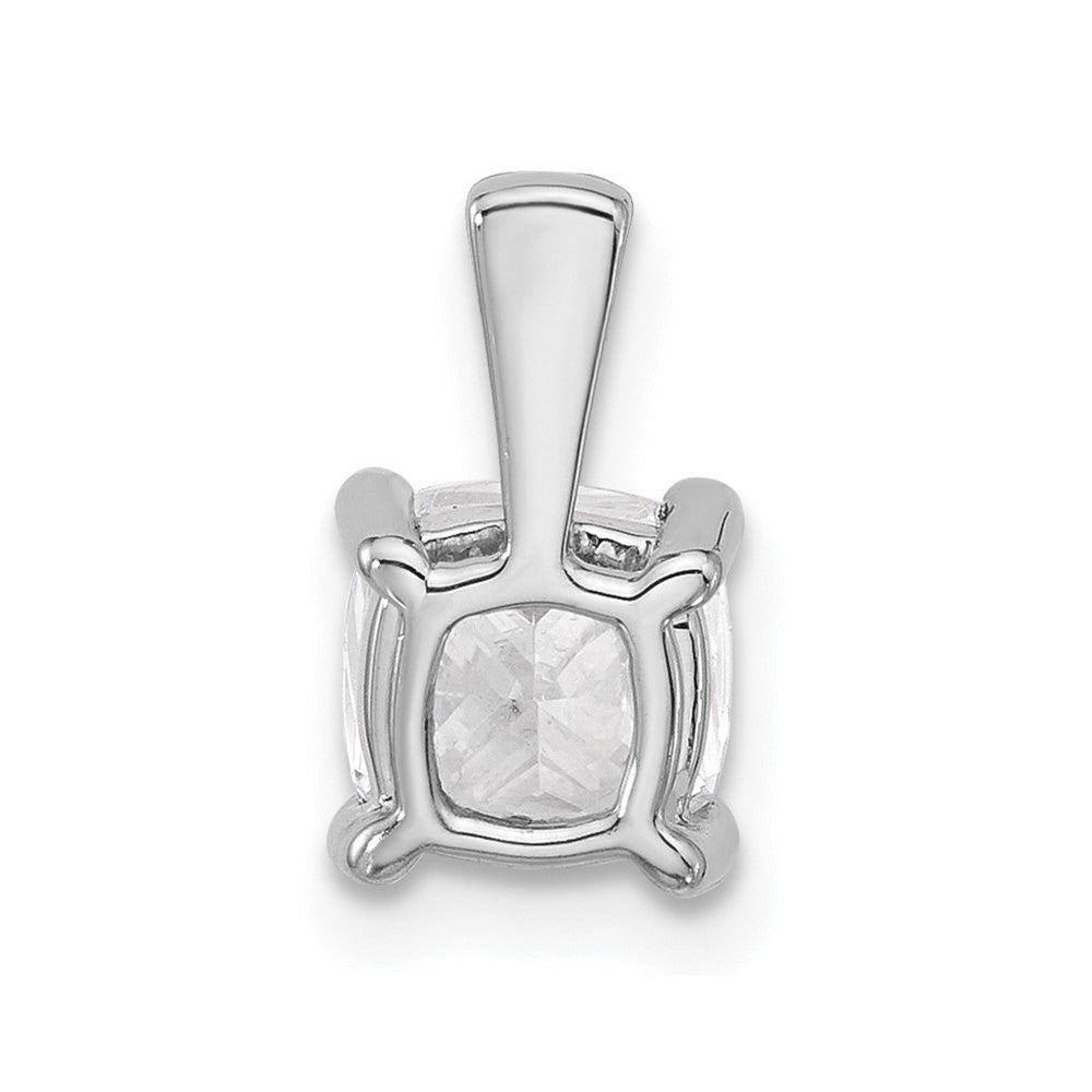 14kw 1 1/2ct Cert Lab Grown Dia VS/SI+ G+ Cushion Comp 4 Prong Pendant