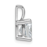 14kw 2 ct Cert Lab Grown Dia VS/SI+ G+ Cushion Complete 4 Prong Pendant