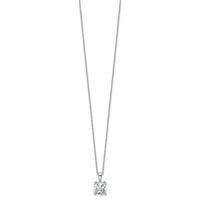14kw 2ct Cert Lab Grown Dia VS/SI+ G+ Cushion Comp 18in Pendant Necklace