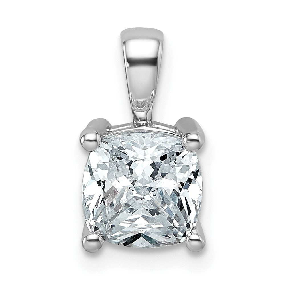 14kw 2 ct Cert Lab Grown Dia VS/SI+ G+ Cushion Complete 4 Prong Pendant