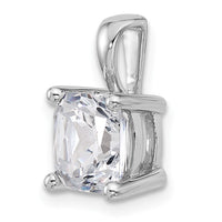 14kw 3 ct Cert Lab Grown Dia VS/SI+ G+ Cushion Complete 4 Prong Pendant