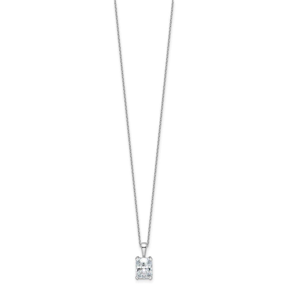 14kw 2ct Lab Grown Dia VS/SI+ G+ Radiant Comp 18in Pendant Necklace