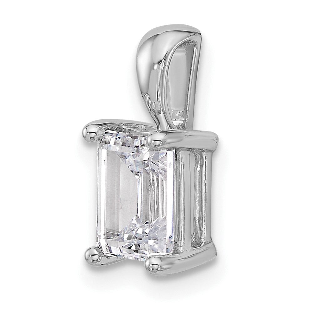 14kw 1 1/2ct Cert Lab Grown Dia VS/SI+ G+ Emerald Comp Pendant