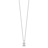 14kw 1 1/2ct Cert Lab Grown Dia VS/SI+ G+ Emerald Comp 18in Necklace