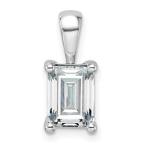 14kw 1 1/2ct Cert Lab Grown Dia VS/SI+ G+ Emerald Comp Pendant