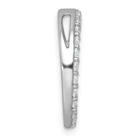 14k White Gold 1ct Lab Grown Diamond VS/SI+ G+ Comp Circle Chain Slide