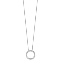 14kw 1ct Lab Grown Diamond VS/SI+ G+ Comp 18in Circle Slide Necklace