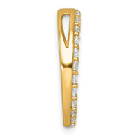 14k 1ct Lab Grown Diamond VS+ F+ Comp Circle Chain Slide