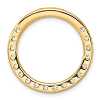 14k 2ct Lab Grown Diamond VS+ F+ Comp Circle Chain Slide