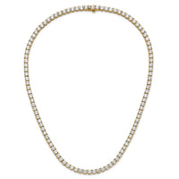 14k 32 5/8ct Lab Grown Diamond VS+ F+ 18in Straight Tennis Necklace
