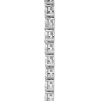 14kw 67ct Lab Grown Diamond VS+ F+ 18in Round Straight Tennis Necklace
