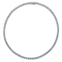 14kw 68 1/4ct Lab Grown Diamond VS+ F+ 22in Straight Tennis Necklace