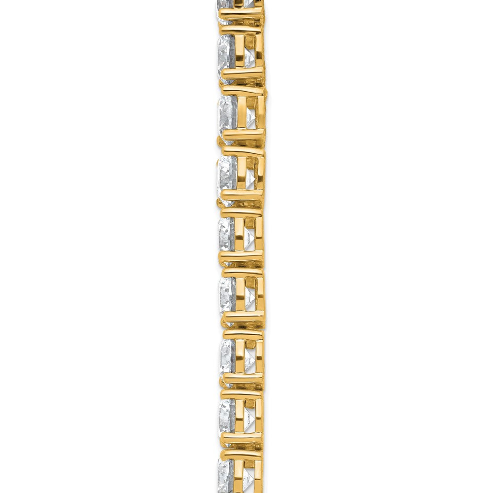 14k 62 1/4ct Lab Grown Diamond VS+ F+ 20in Straight Tennis Necklace