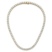 14k 83ct Lab Grown Diamond VS+ F+ 22in Round Straight Tennis Necklace