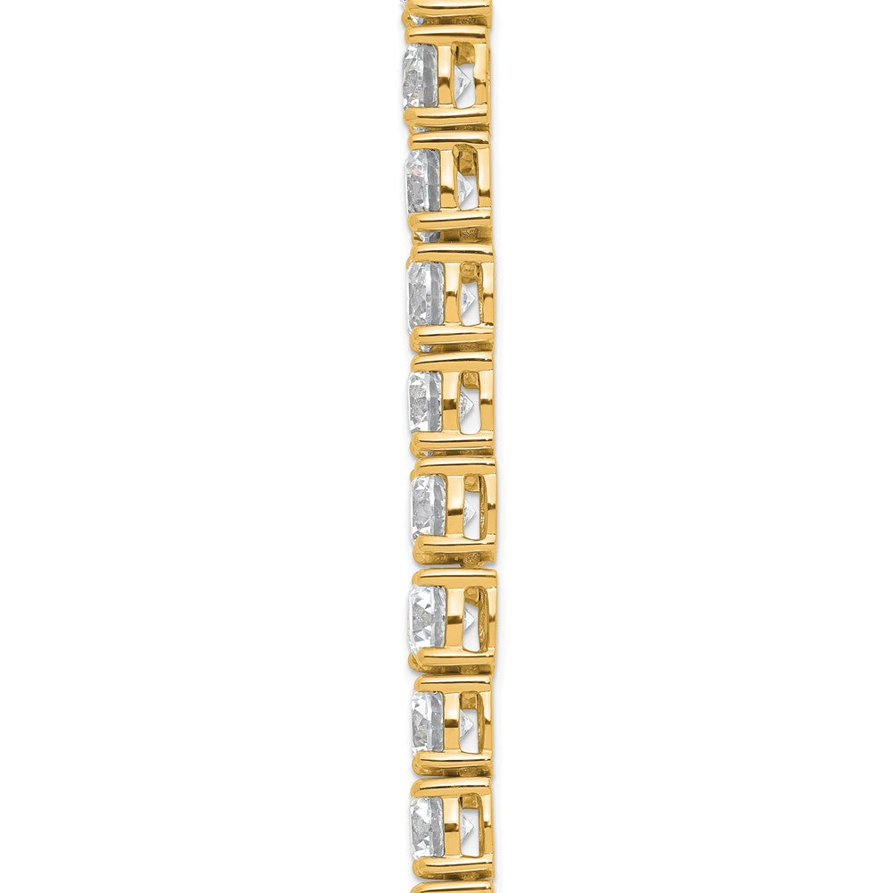 14k 40 3/8ct Lab Grown Diamond VS+ F+ 20in Graduated Tennis Necklace