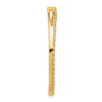 14k 1ct Lab Grown Diamond VS/SI+ G+ Comp Circle Chain Slide
