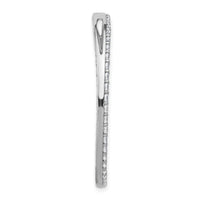 14k White Gold 2ct Lab Grown Diamond VS+ F+ Comp Circle Chain Slide