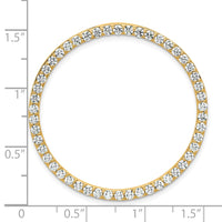 14k 2ct Lab Grown Diamond VS/SI+ G+ Comp Circle Chain Slide