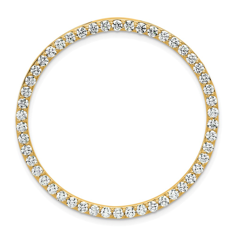 14k 2ct Lab Grown Diamond VS/SI+ G+ Comp Circle Chain Slide