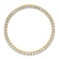 14k 2ct Lab Grown Diamond VS/SI+ G+ Comp Circle Chain Slide