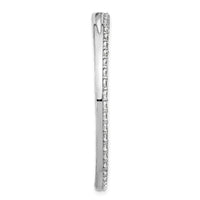 14k White Gold 3ct Lab Grown Diamond VS+ F+ Comp Circle Chain Slide