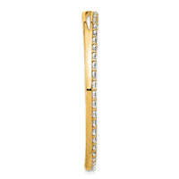 14k 3ct Lab Grown Diamond VS+ F+ Comp Circle Chain Slide