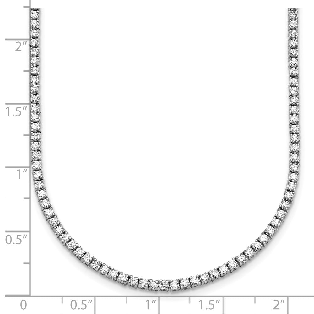 14kw 6ct Lab Grown Diamond VS+ F+ 24in Straight Tennis Necklace