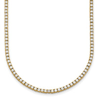 14k 6ct Lab Grown Diamond VS+ F+ 24in Straight Tennis Necklace