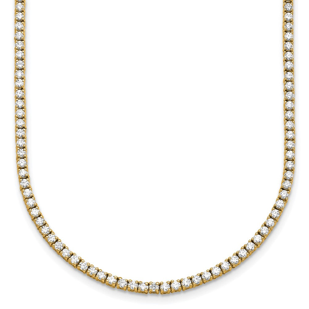 14k 5 1/2ct Lab Grown Diamond VS/SI+ G+ 22in Straight Tennis Necklace