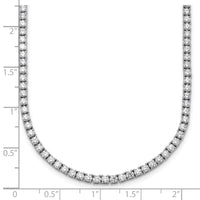 14kw 11ct Lab Grown Diamond VS/SI+ G+ 22in Straight Tennis Necklace
