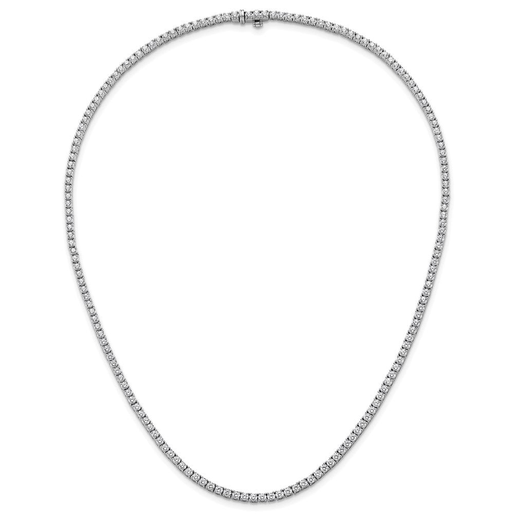 14kw 9ct Lab Grown Diamond VS/SI+ G+ 18in Straight Tennis Necklace