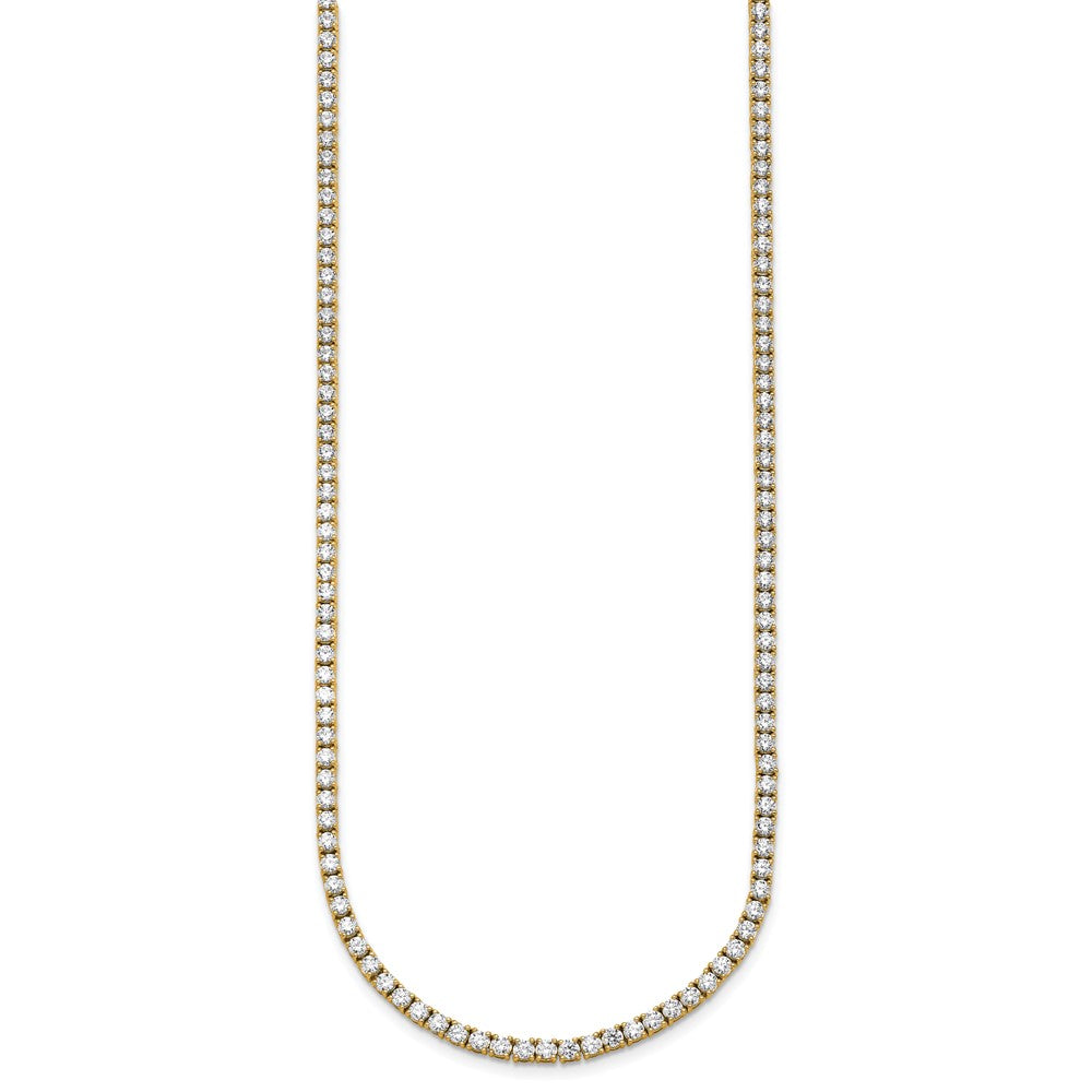 14k 10ct Lab Grown Diamond VS+ F+ 20in Straight Tennis Necklace