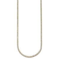 14k 10ct Lab Grown Diamond VS+ F+ 20in Straight Tennis Necklace