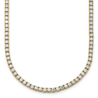 14k 12ct Lab Grown Diamond VS/SI+ G+ 24in Straight Tennis Necklace