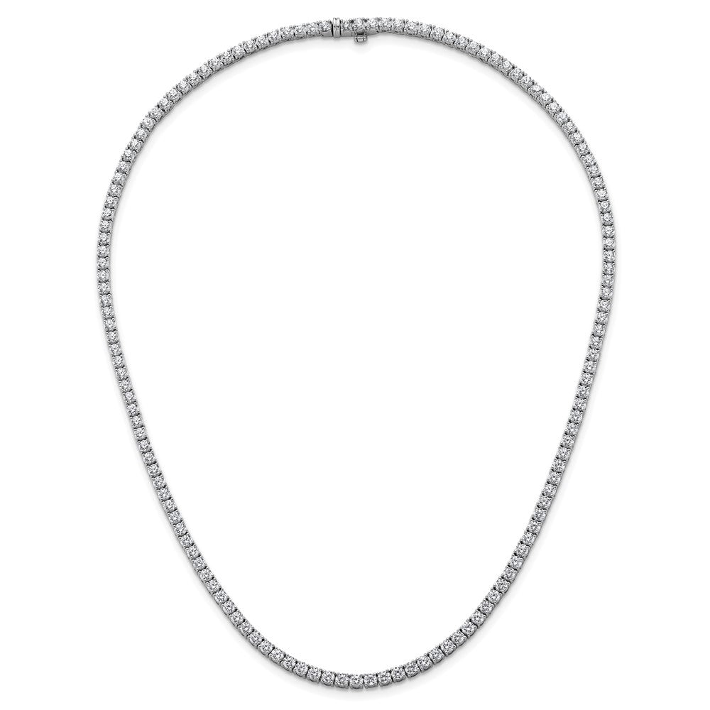 14kw 13 1/2ct Lab Grown Diamond VS/SI+ G+ 18in Straight Tennis Necklace