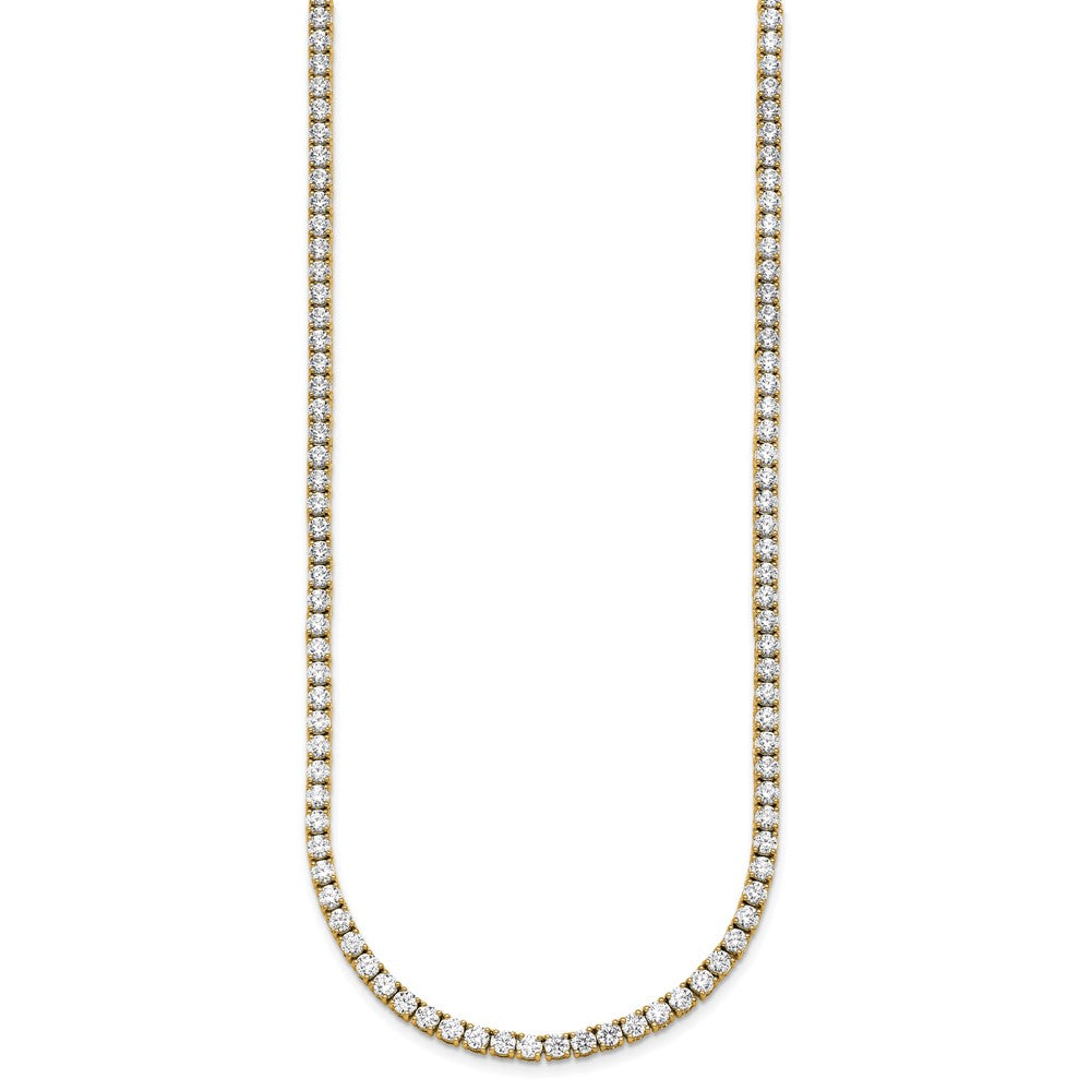 14k 15ct Lab Grown Diamond VS+ F+ 20in Straight Tennis Necklace