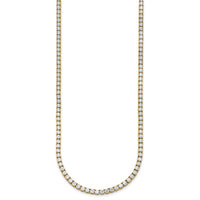 14k 17 7/8ct Lab Grown Diamond VS+ F+ 24in Straight Tennis Necklace