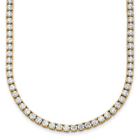 14k 15ct Lab Grown Diamond VS+ F+ 20in Straight Tennis Necklace