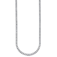 14kw 24ct Lab Grown Diamond VS/SI+ G+ 24in Straight Tennis Necklace
