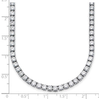 14kw 22ct Lab Grown Diamond VS/SI+ G+ 22in Straight Tennis Necklace