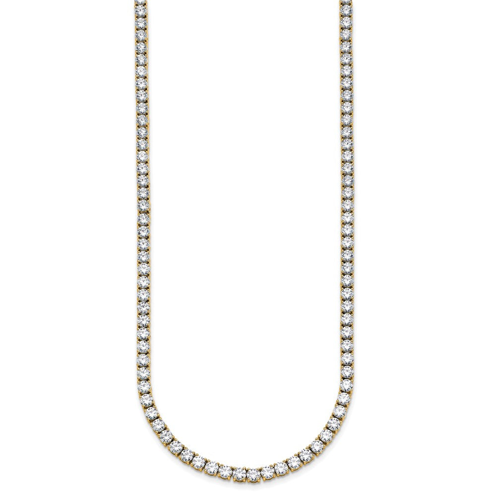 14k 18ct Lab Grown Diamond VS/SI+ G+ 18in Straight Tennis Necklace
