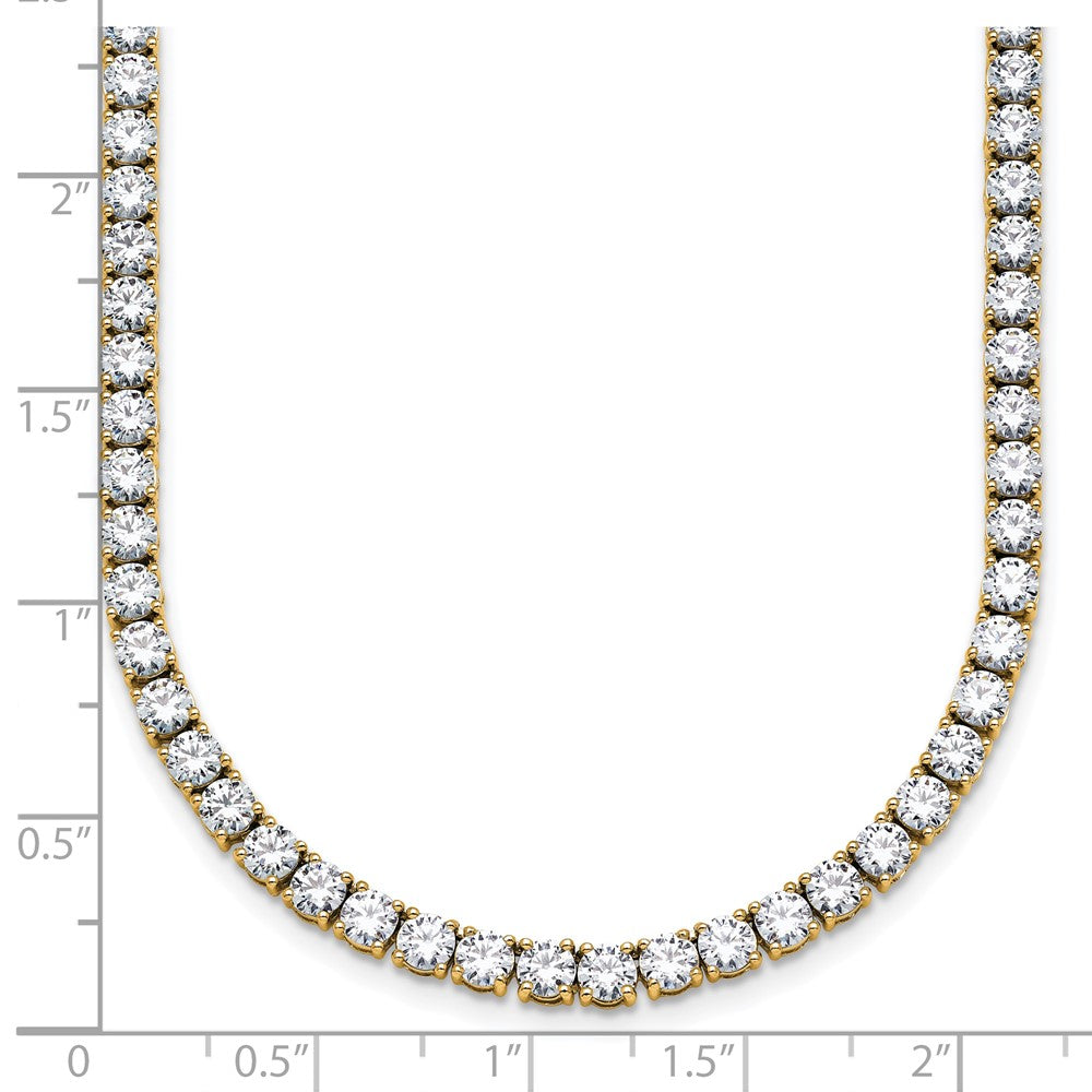 14k 18ct Lab Grown Diamond VS/SI+ G+ 18in Straight Tennis Necklace